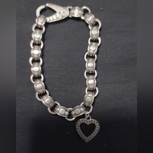 John Hardy Sterling Silver Bracelet with Heart Charm